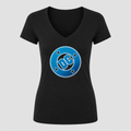 Women's DC Comics V Neck T-Shirt in black