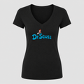 Women's Dr. Seuss V Neck T-Shirt in black