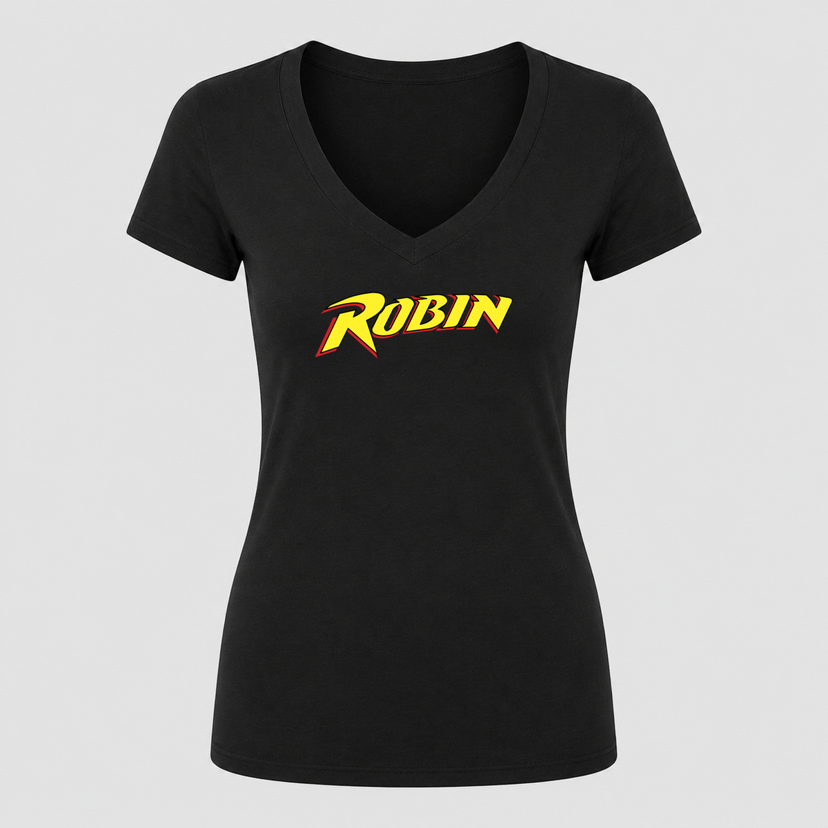 Women's Robin V Neck T-Shirt in black