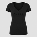 Women's Adele V Neck T-Shirt in black