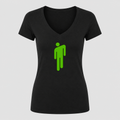 Women's Billie Eilish V Neck T-Shirt in black
