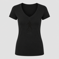 Women's Elvis Presley V Neck T-Shirt in black