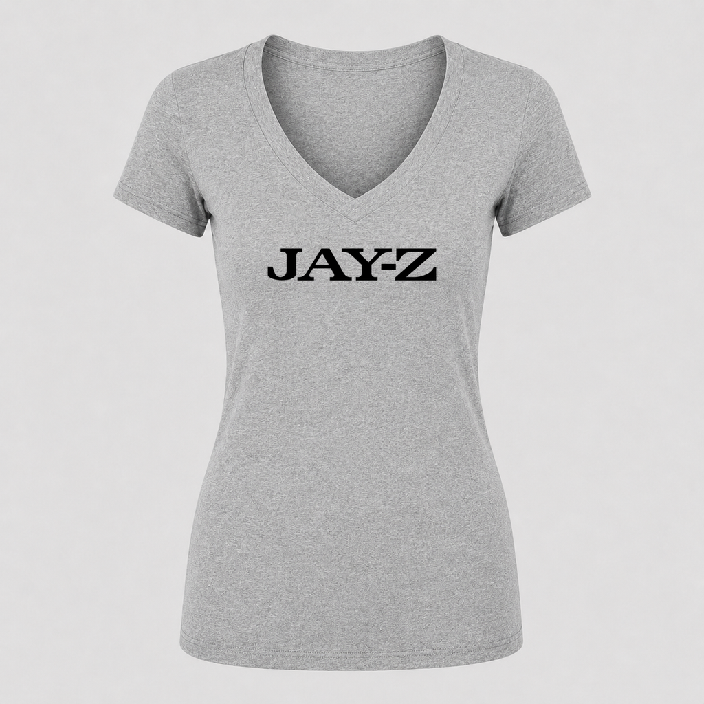 Women's Jay-Z V Neck T-Shirt in gray
