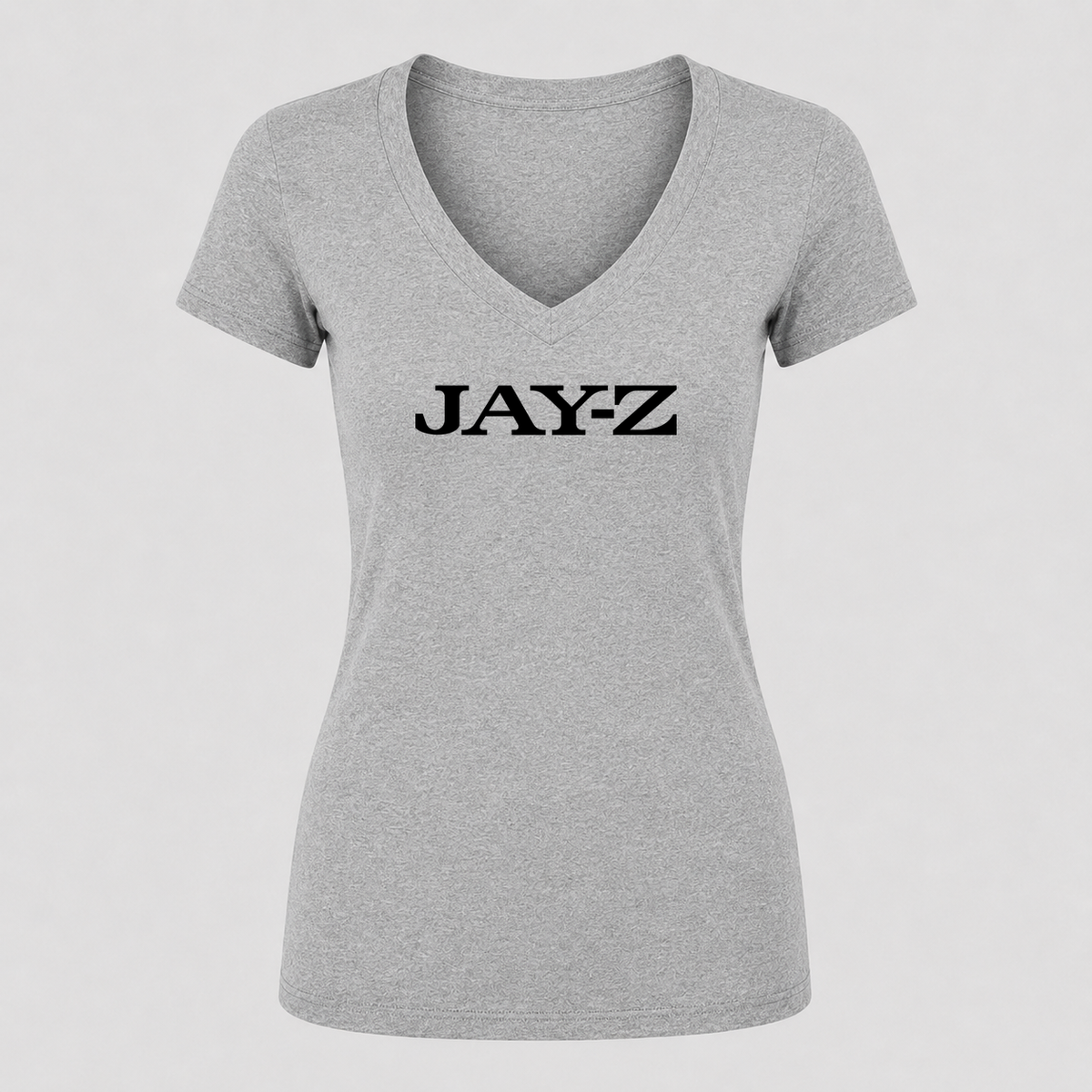 Women's Jay-Z V Neck T-Shirt in gray