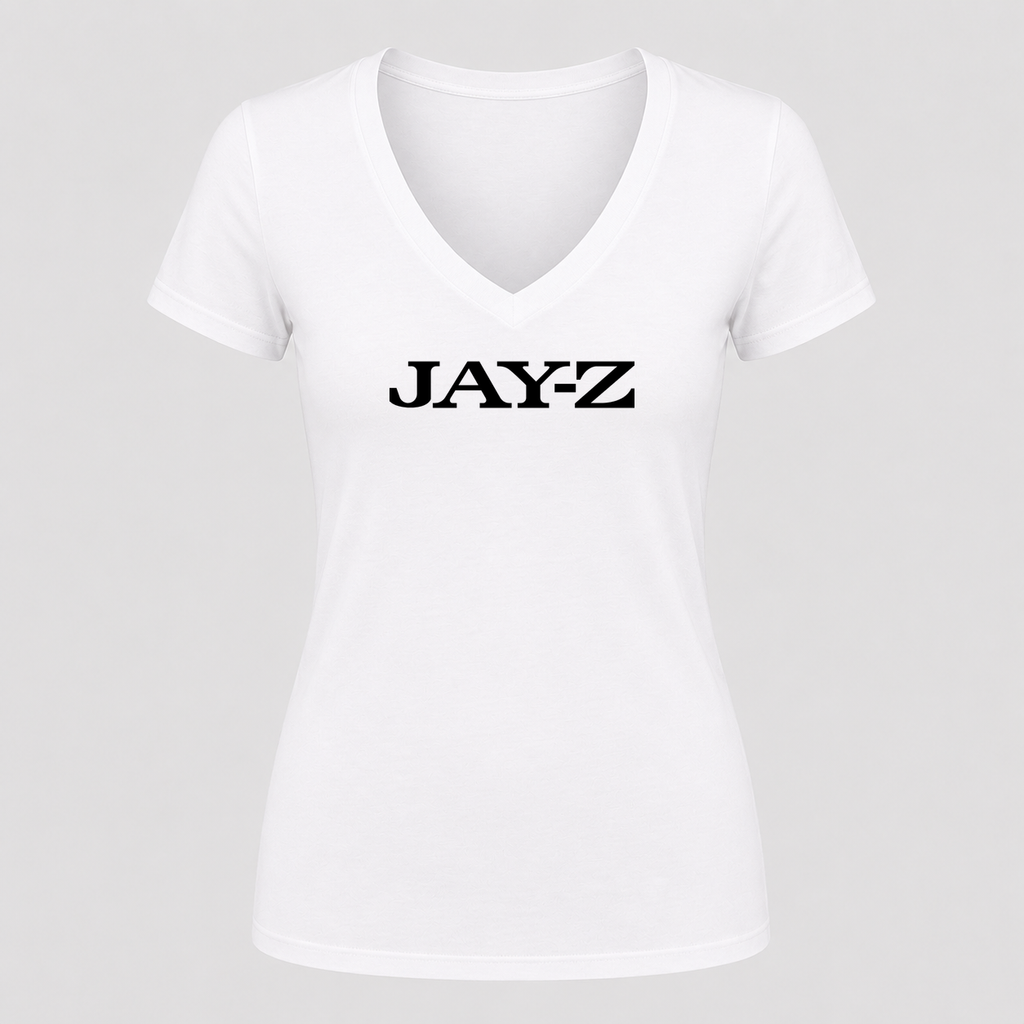 Women's Jay-Z V Neck T-Shirt in white