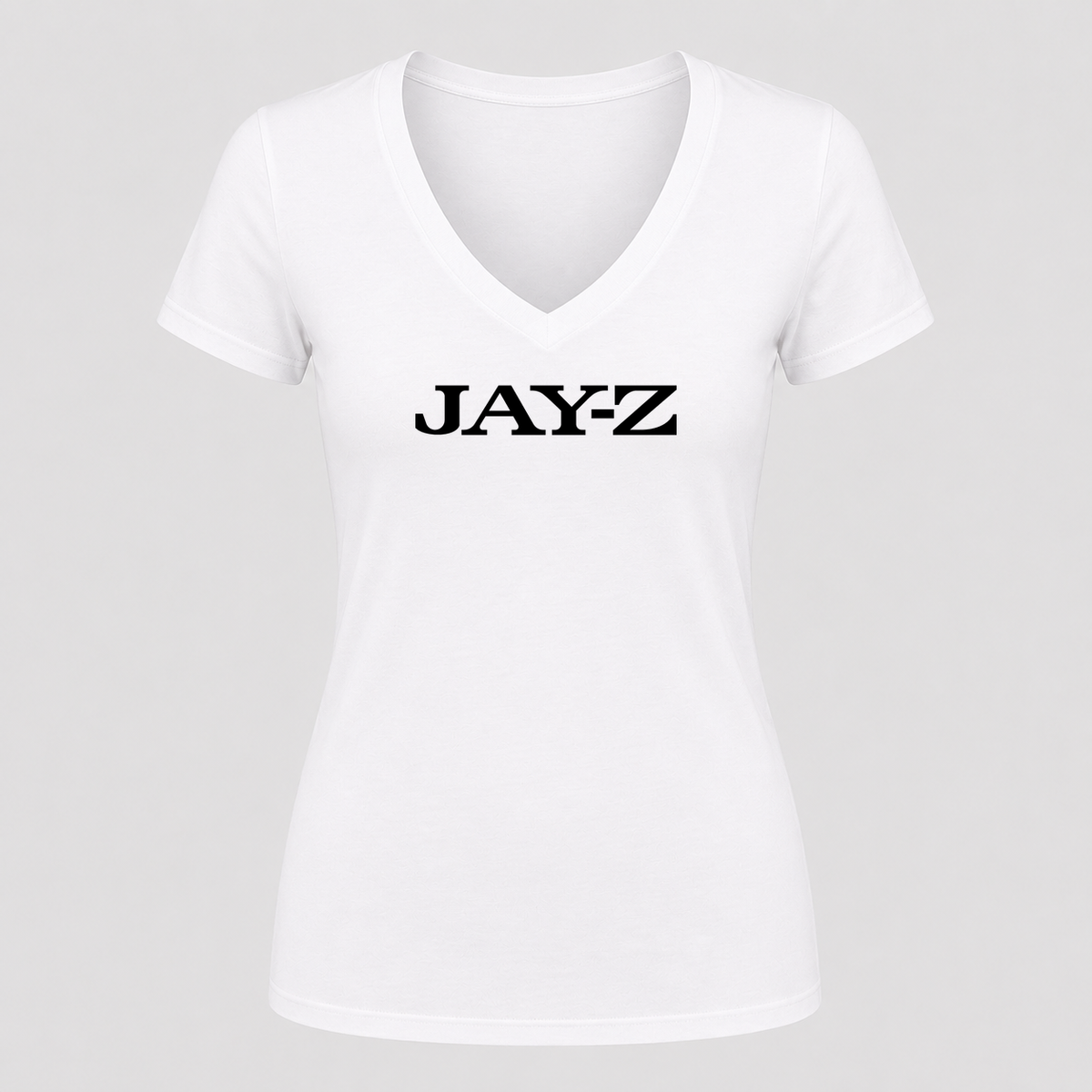 Women's Jay-Z V Neck T-Shirt in white