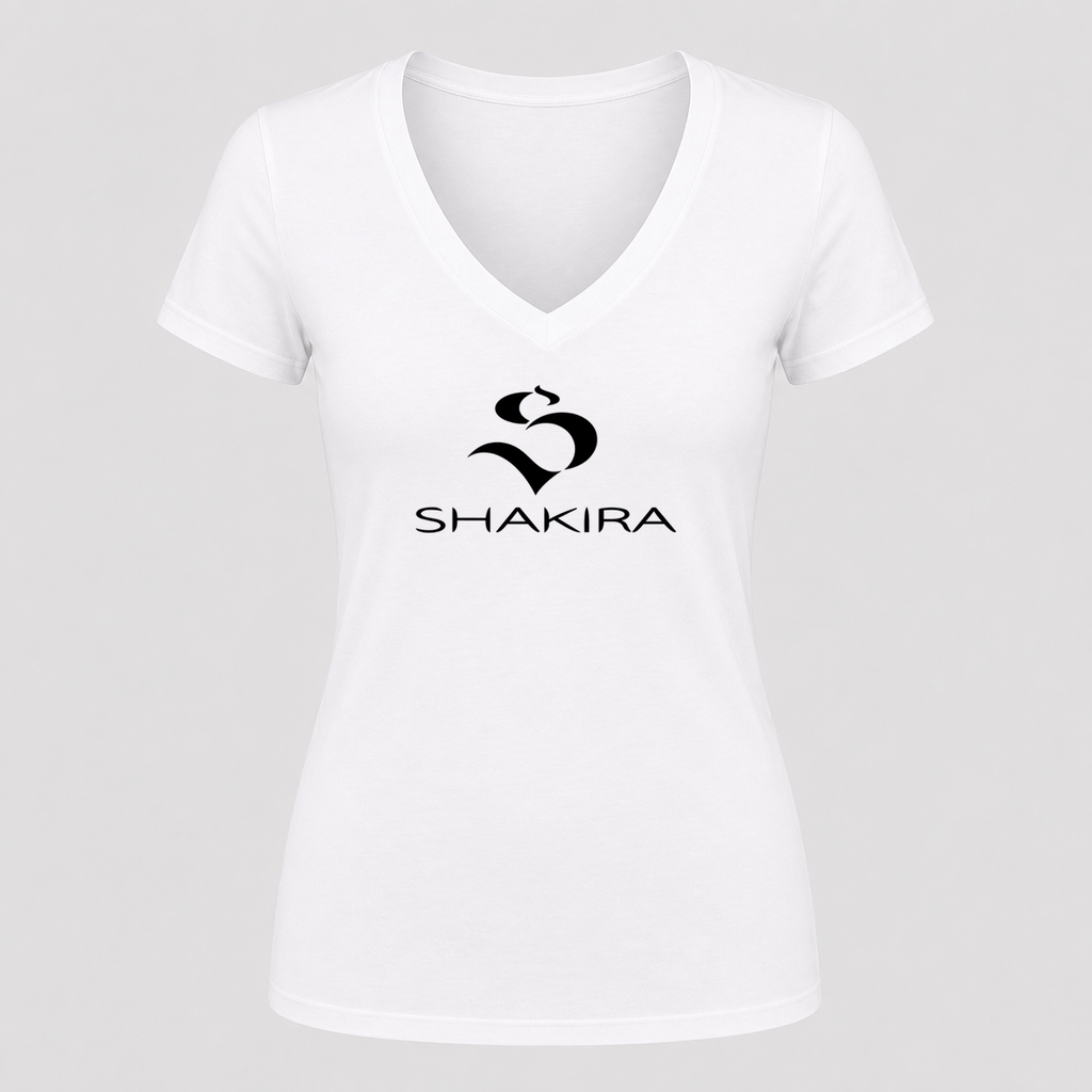 Women's Shakira V Neck T-Shirt in white