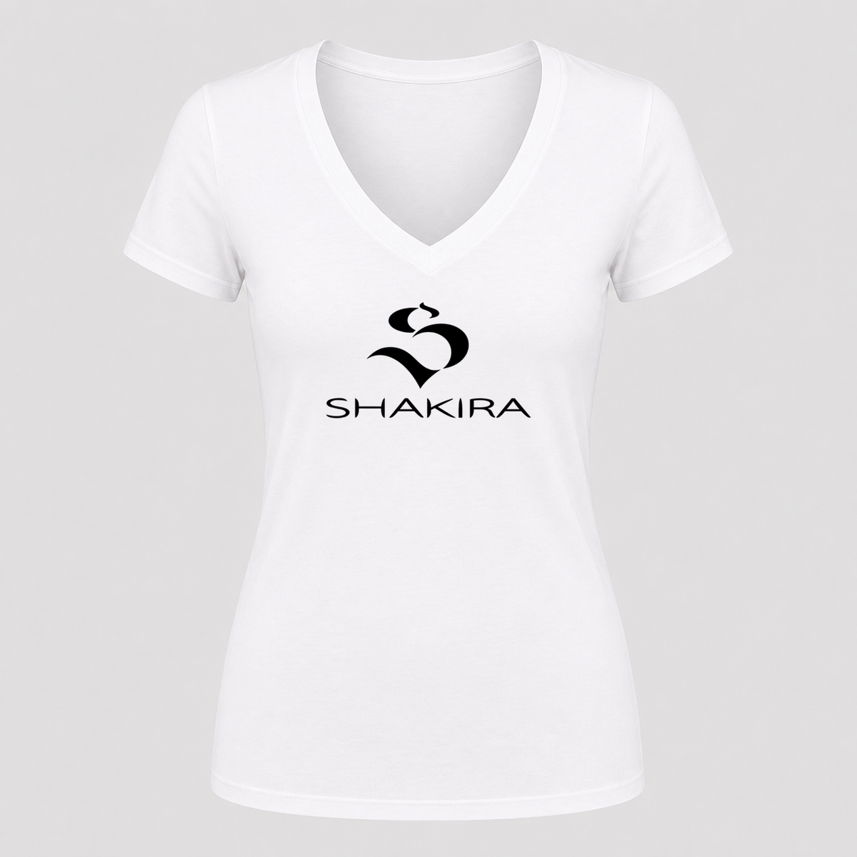 Women's Shakira V Neck T-Shirt in white