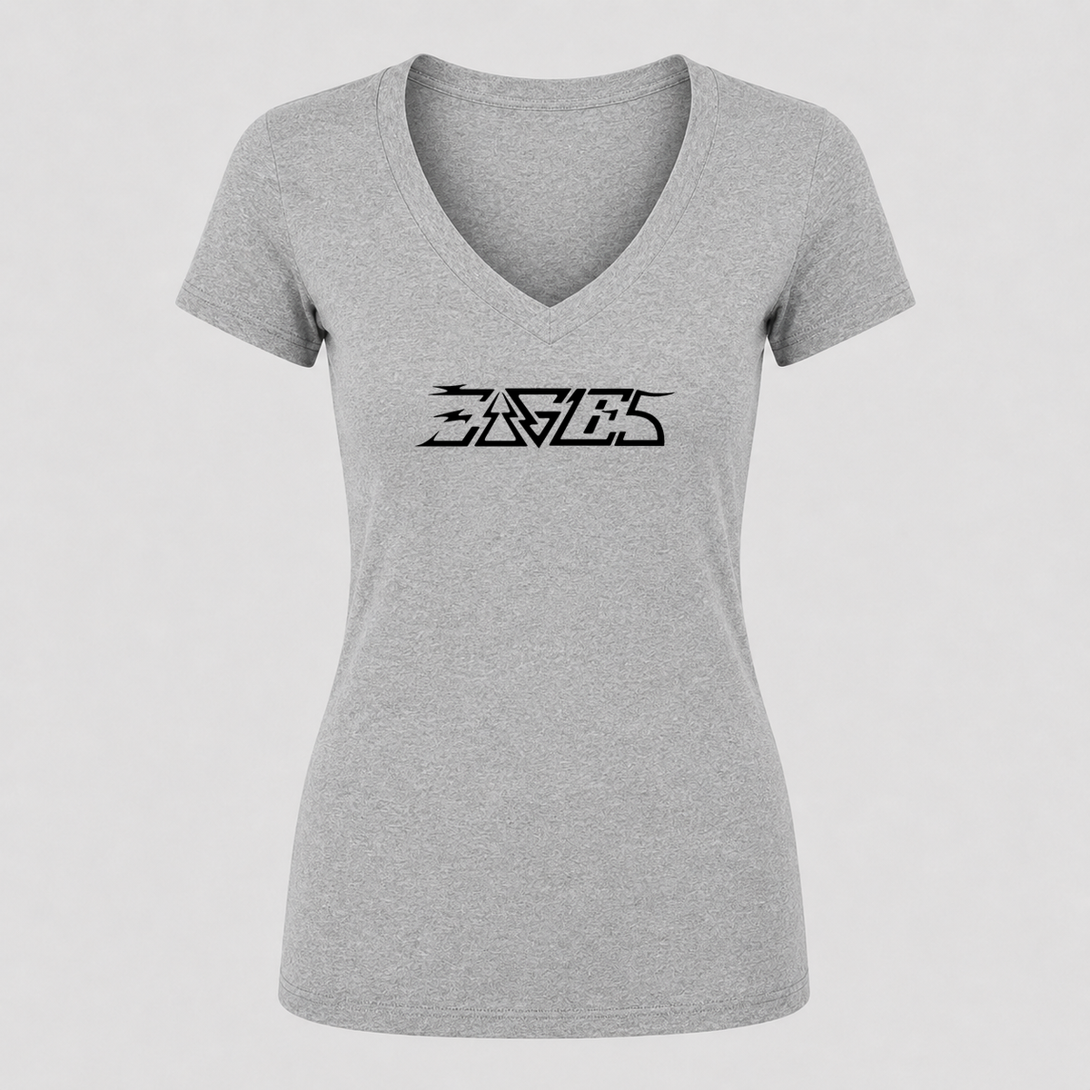 Women's The Eagles V Neck T-Shirt in gray