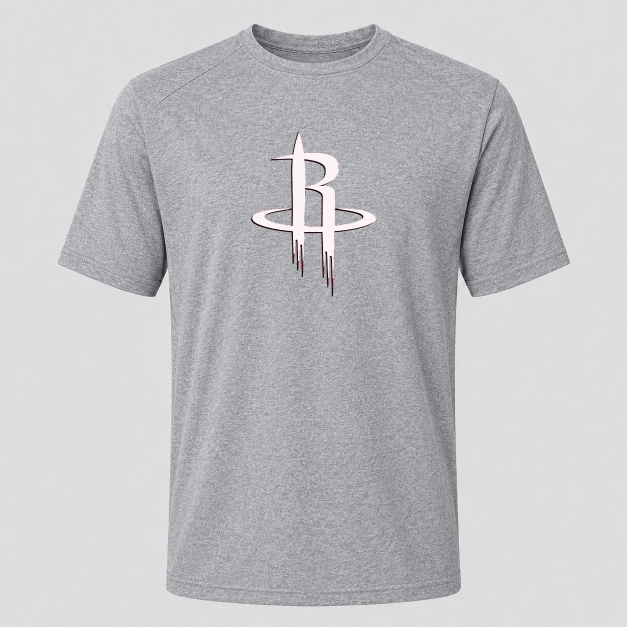 Men's Houston Rockets Army Green Performance T-Shirt - Gray