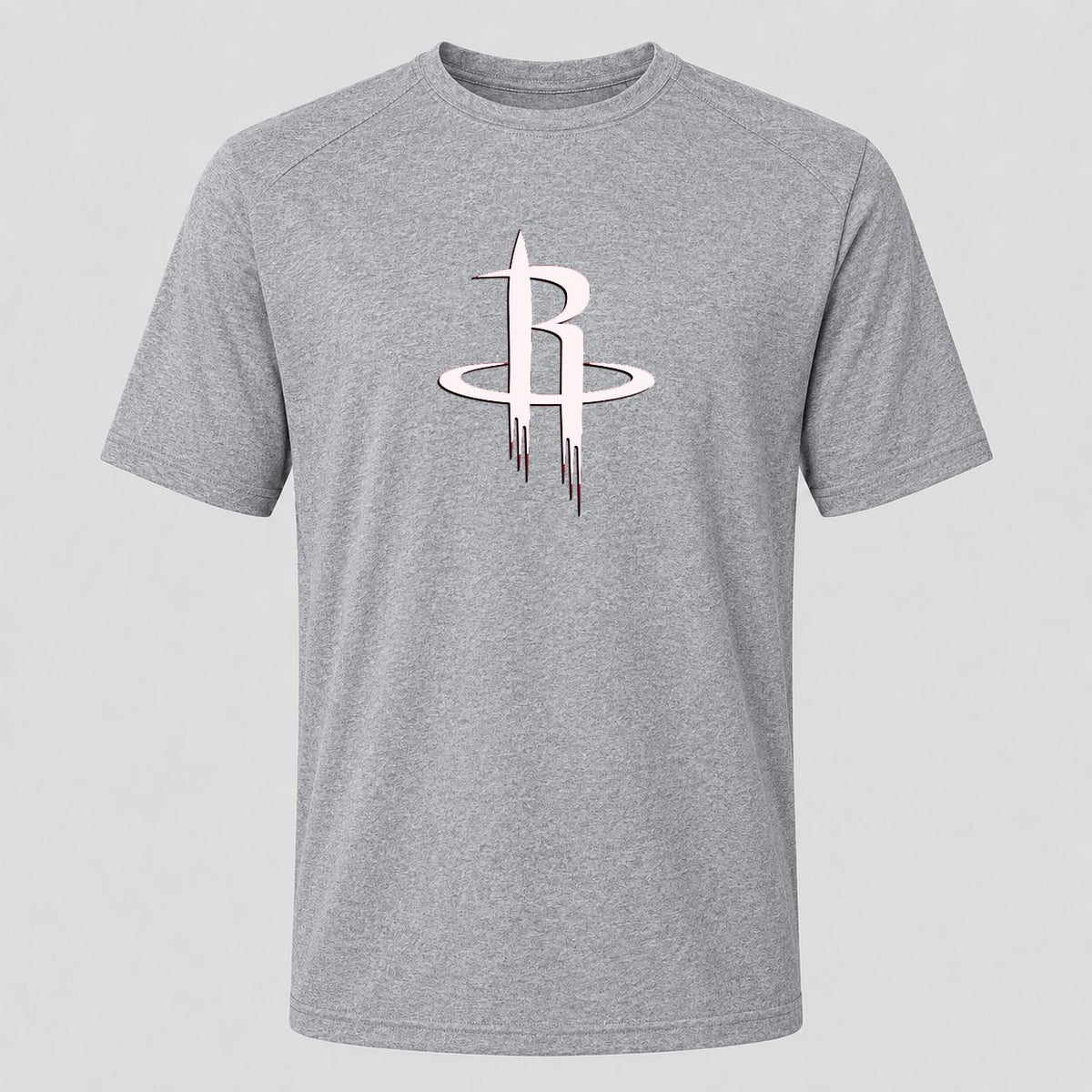 Men's Houston Rockets Army Green Performance T-Shirt - Gray