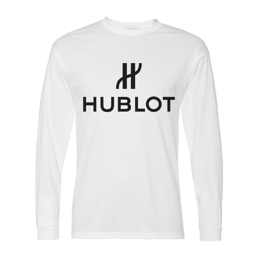 Men's Hublot Polyester Long Sleeve T-Shirt - White