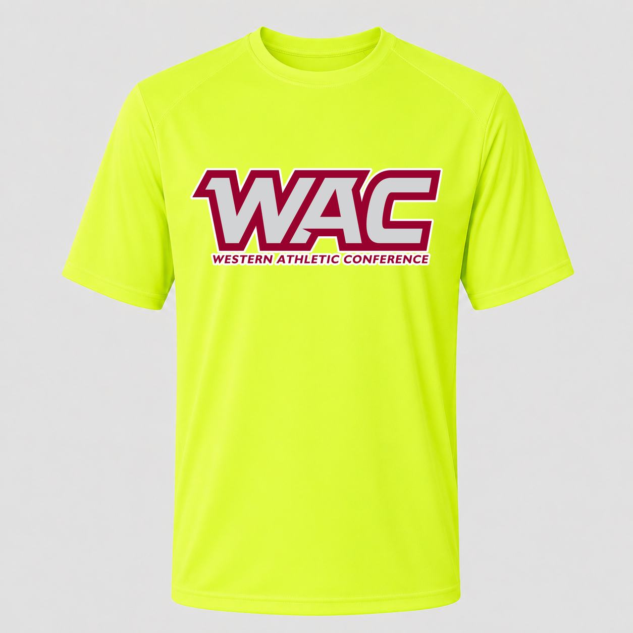 Men's Western Athletic Conference Design 2 Performance T-Shirt - Safety Green