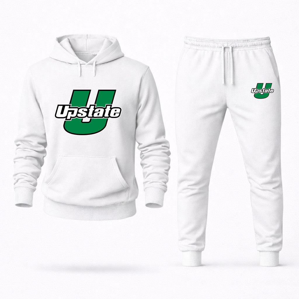 USC Upstate Spartans Hoodie and Joggers Set - White