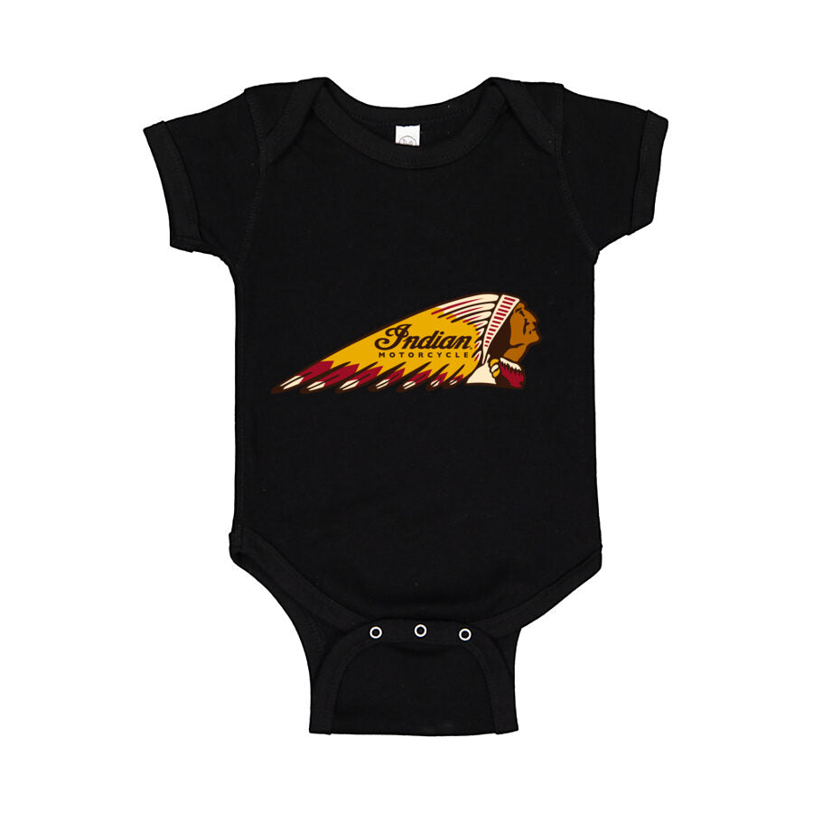 Indian Motorcycle Baby Romper Onesie - Black