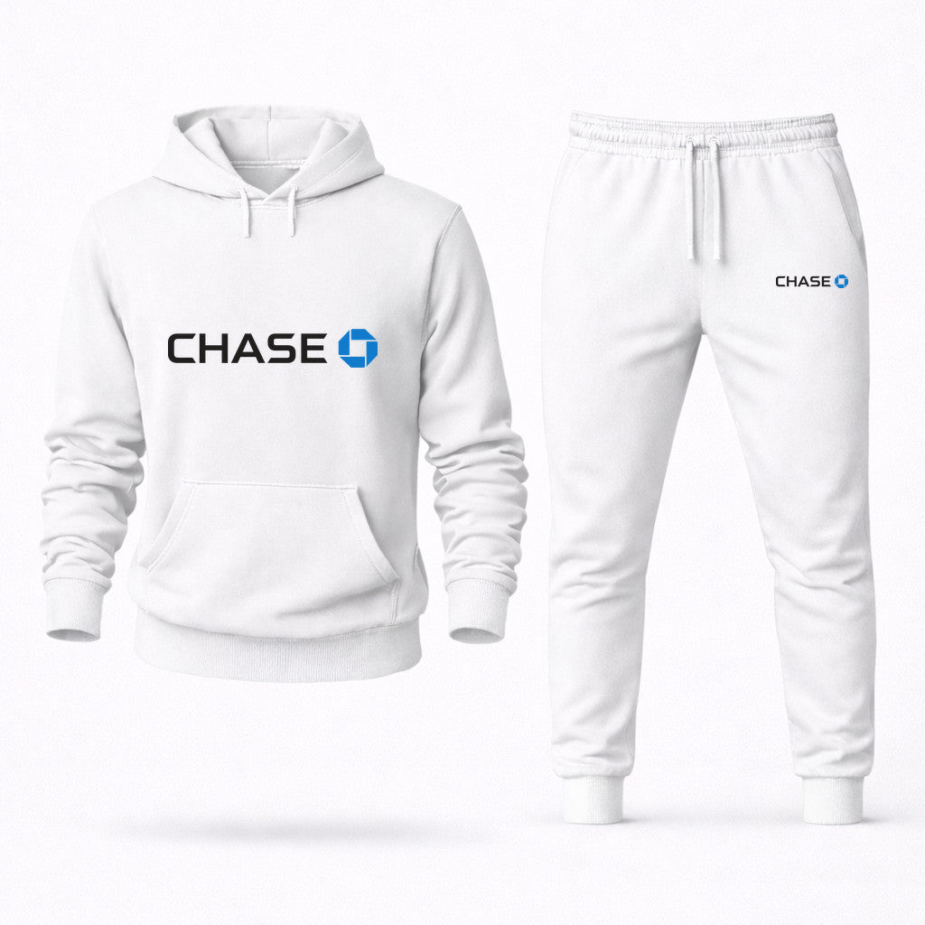 Chase Black Hoodie and Joggers Set - White