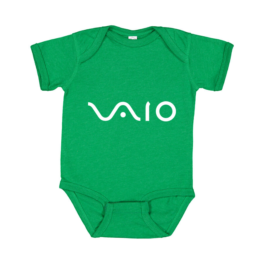 Sony VAIO White Logo Baby Romper Onesie - Green