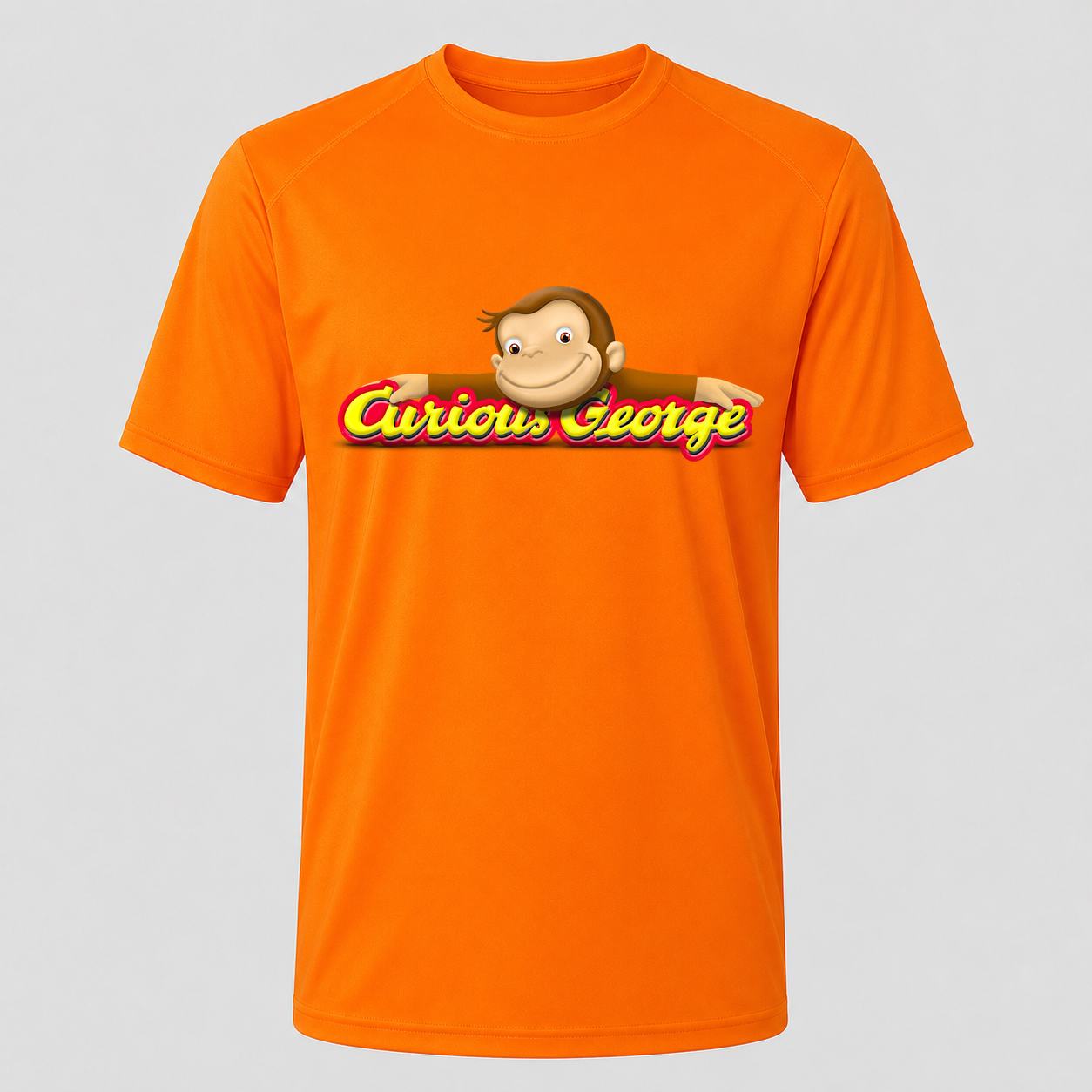 Men's Curious George Performance T-Shirt - Orange