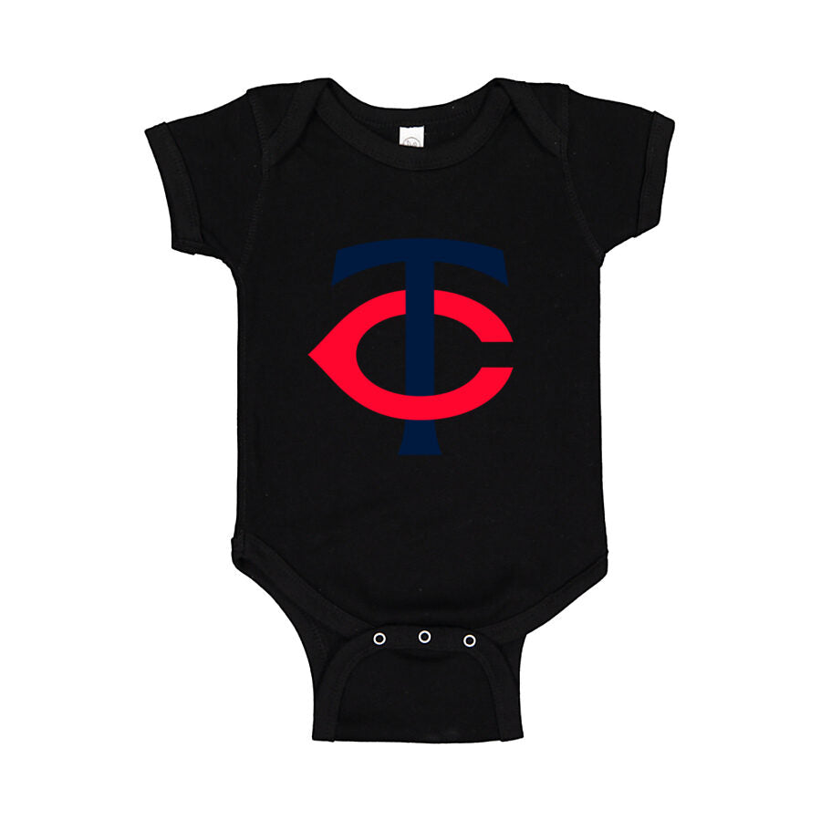 Minnesota Twins Baby Romper Onesie - Black