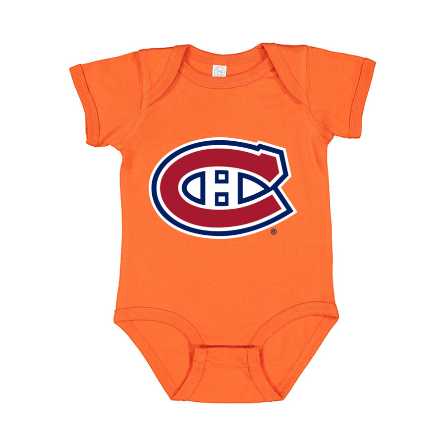 Montreal Canadiens Baby Romper Onesie - Orange