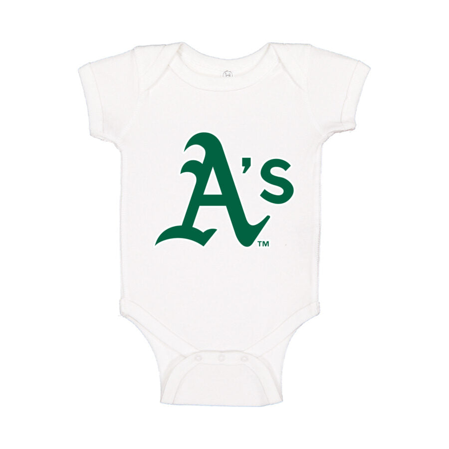 Oakland Athletics Baby Romper Onesie - White