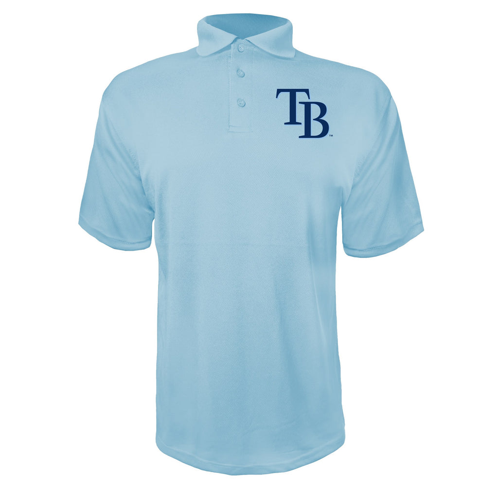 Tampa Bay Rays Sky Blue polyester polo
