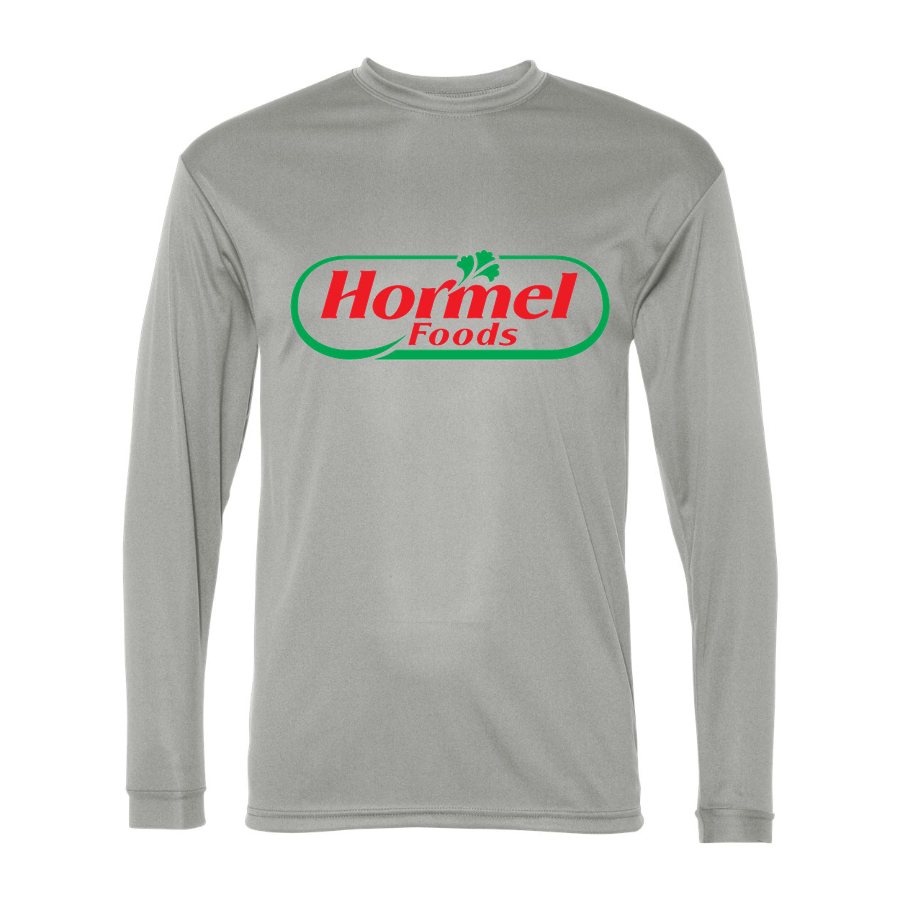 Men's Hormel food Polyester Long Sleeve T-Shirt - Silver