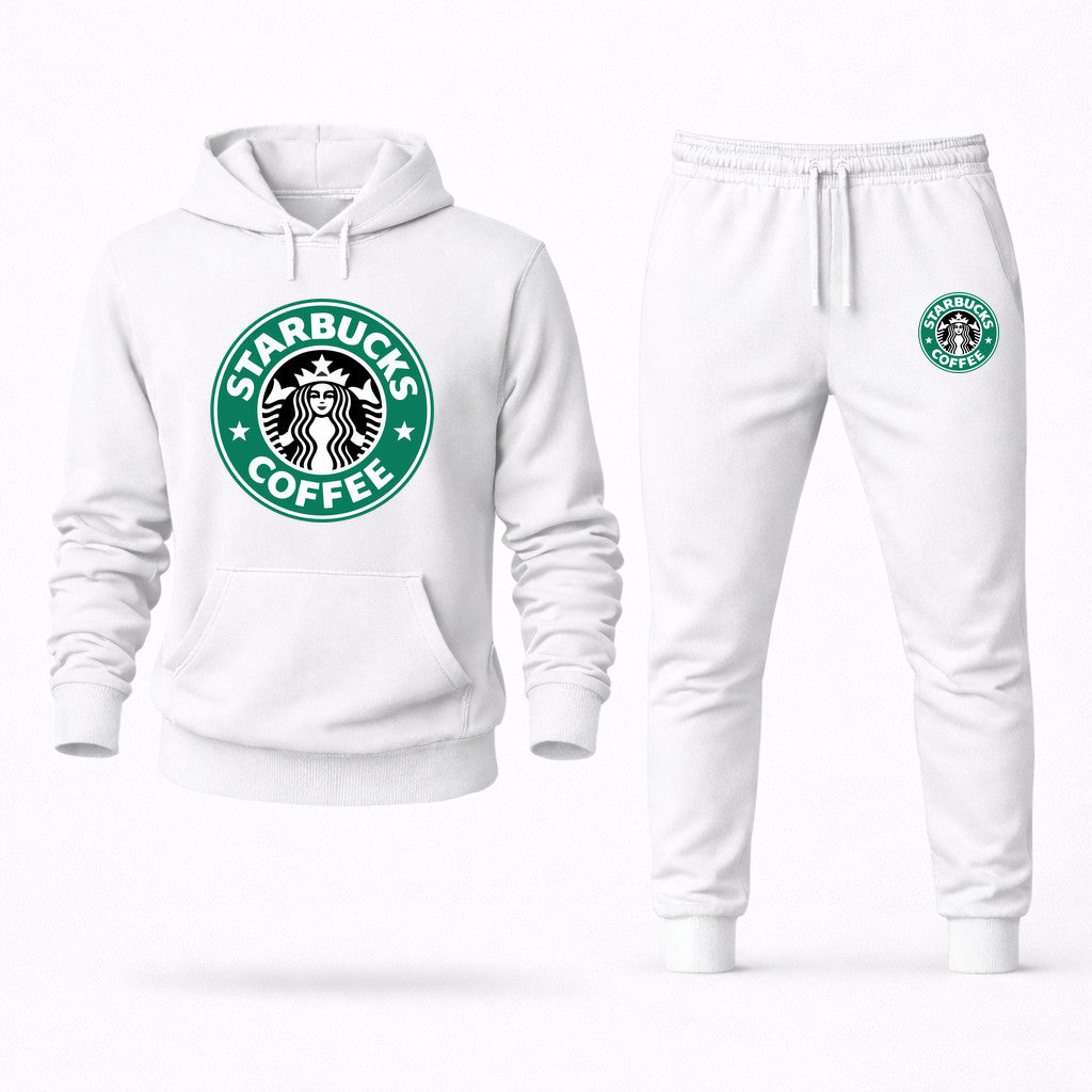 Starbucks Hoodie and Joggers Set - White