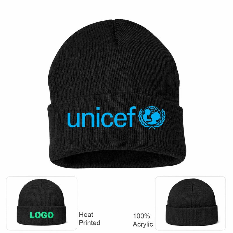 UNICEF Black Beanie Hat