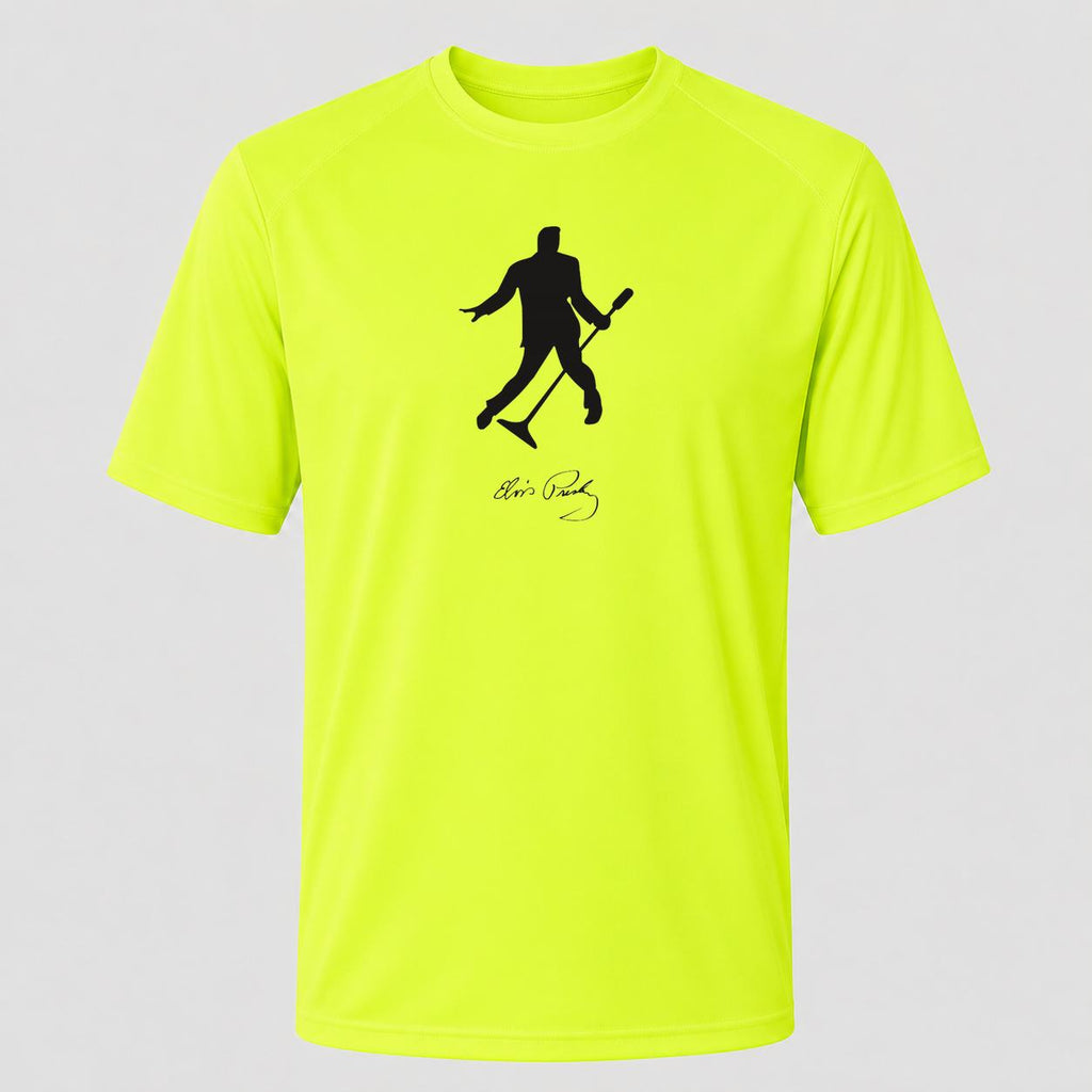 Men's Elvis Presley Performance T-Shirt - Safety Green