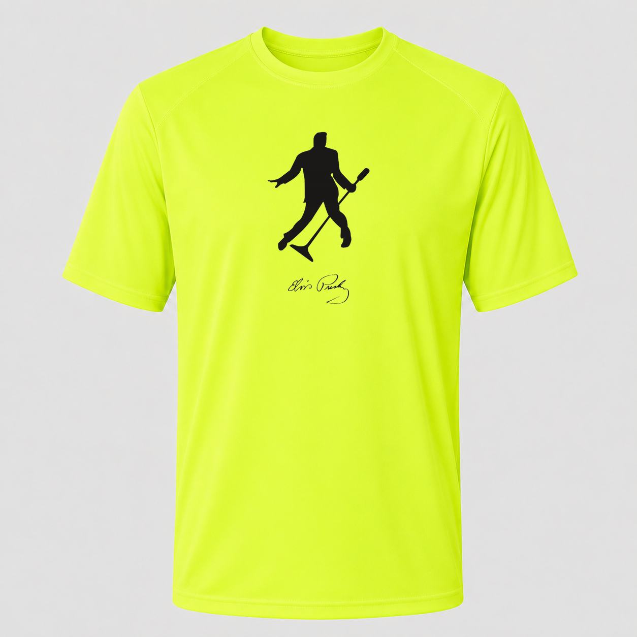 Men's Elvis Presley Performance T-Shirt - Safety Green