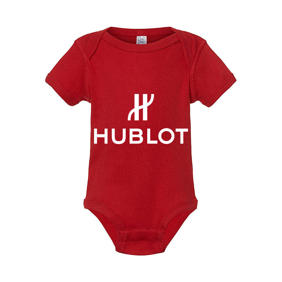Hublot White Logo Baby Romper Onesie - Red