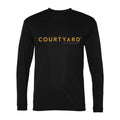 Men's Courtyard Polyester Long Sleeve T-Shirt - Black