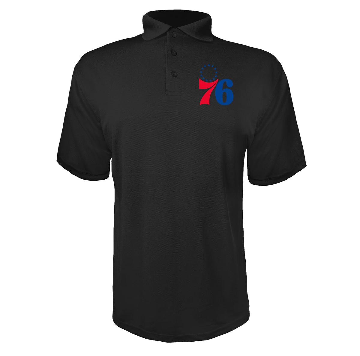 Philadelphia 76ers Black polyester polo