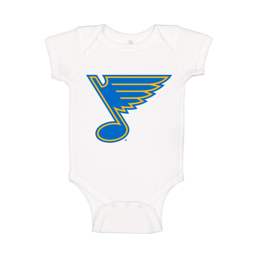 St. Louis Blues Baby Romper Onesie - White
