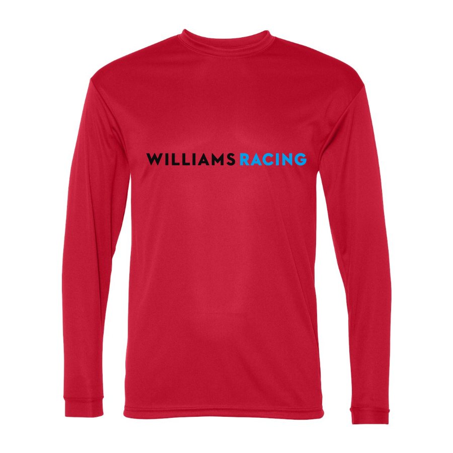 Men's Williams Racing Polyester Long Sleeve T-Shirt - Red