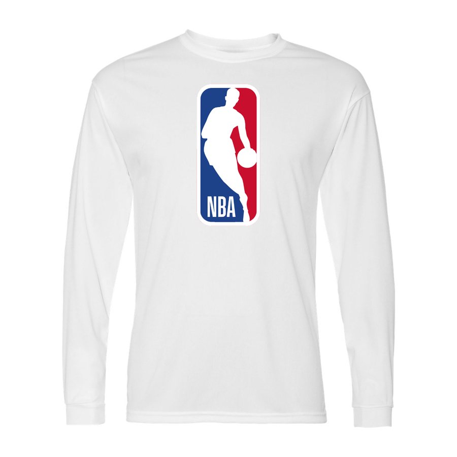 Men's NBA Polyester Long Sleeve T-Shirt - White