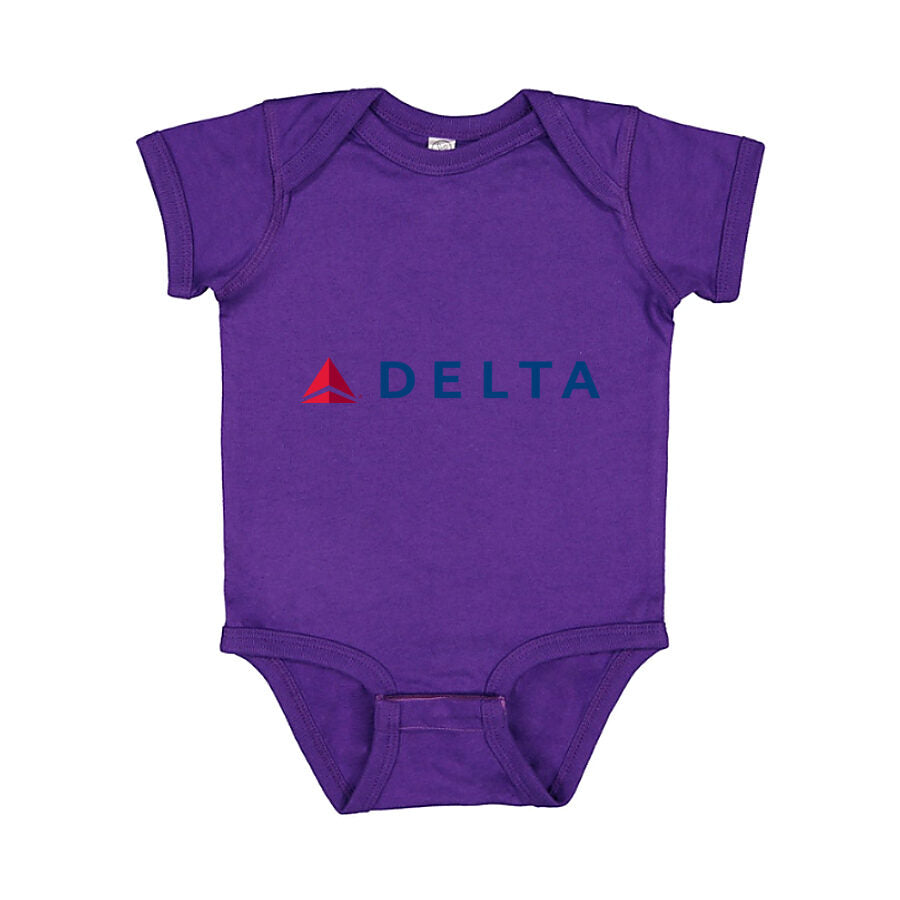 Delta Air Lines Baby Romper Onesie - Purple