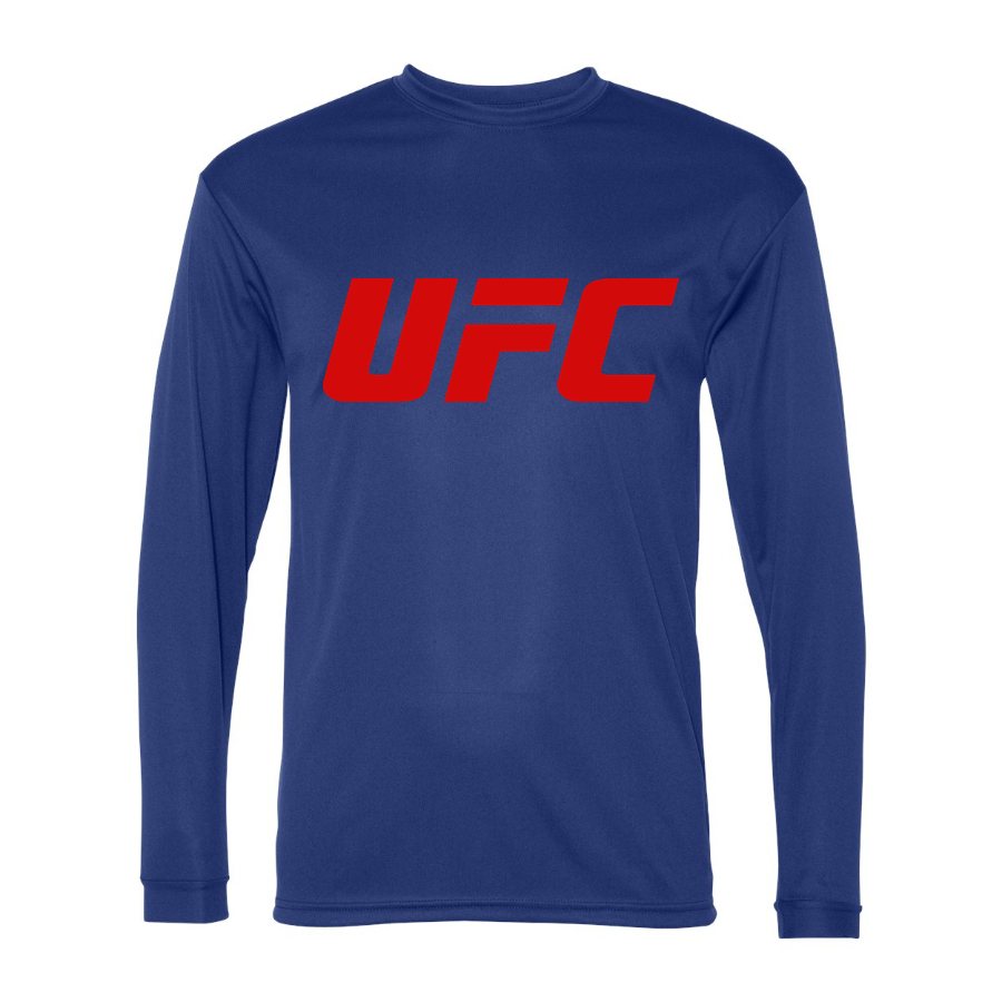 Men's UFC Polyester Long Sleeve T-Shirt - Royal Blue