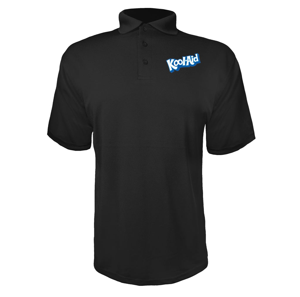 Kool Aid Brand men's polyester polo in Black