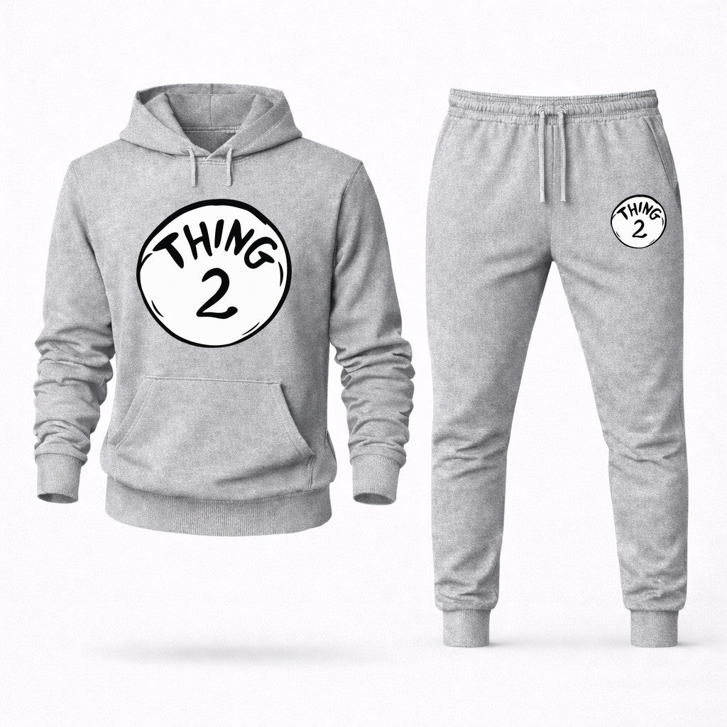 Dr. Seuss Thing 2 Hoodie and Joggers Set - Grey
