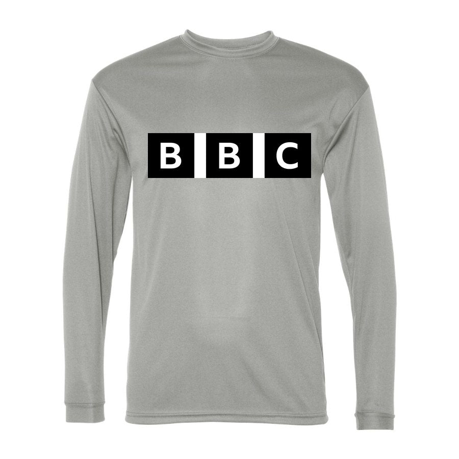 Men's bbc Polyester Long Sleeve T-Shirt - Silver