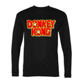 Men's Donkey Kong Polyester Long Sleeve T-Shirt - Black