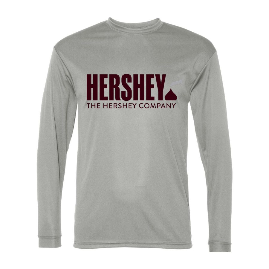 Men's Hershey food Polyester Long Sleeve T-Shirt - Silver