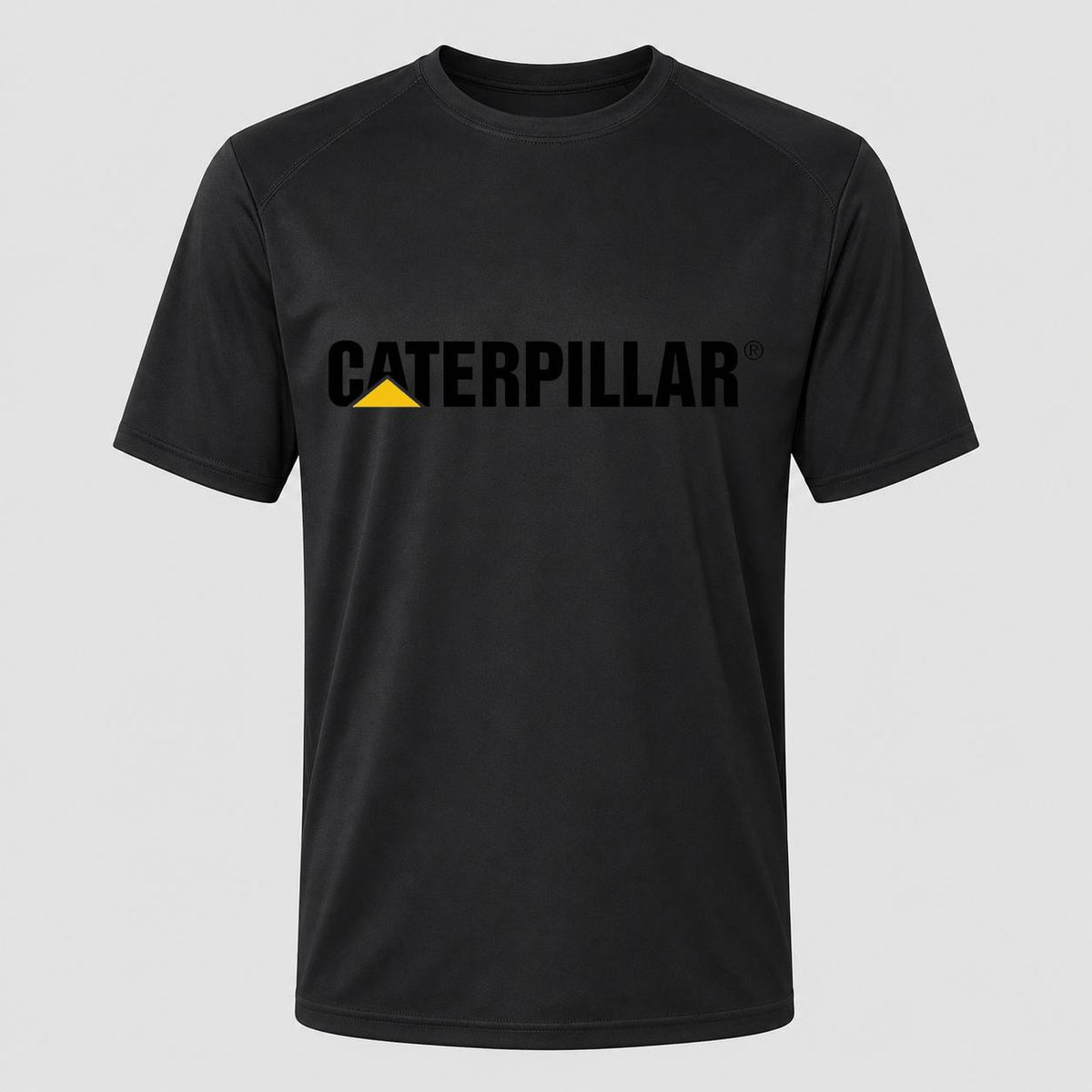 Men's Caterpillar Black Performance T-Shirt - Black