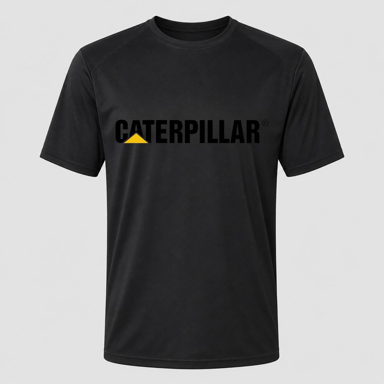 Men's Caterpillar Black Performance T-Shirt - Black