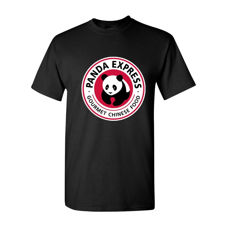 Men's panda express logo 1 logo png transparent Cotton T-Shirt - Black