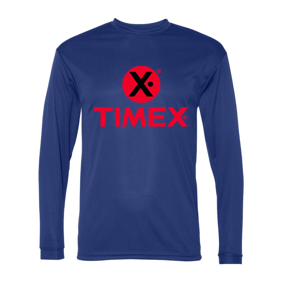 Men's Timex Polyester Long Sleeve T-Shirt - Royal Blue