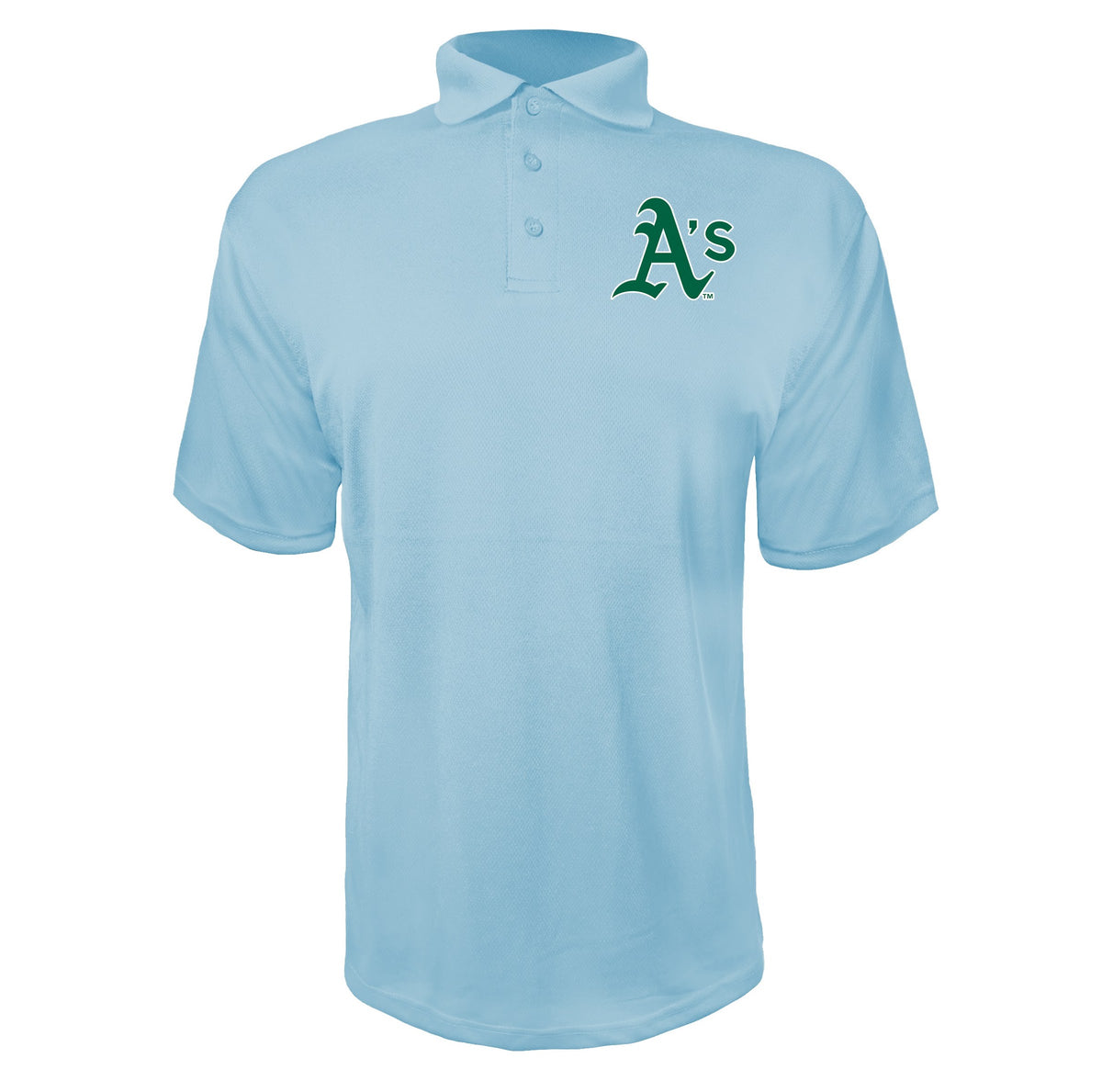 Oakland Athletics Sky Blue polyester polo