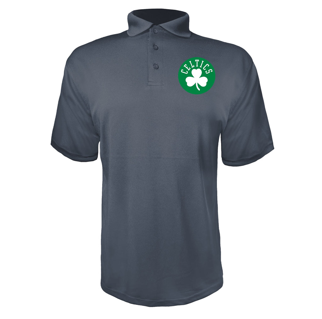 Boston Celtics Charcoal polyester polo